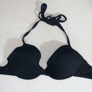 BLACK PUSH UP BIKINI TOP